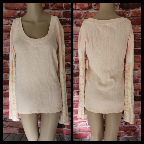 Free People Pink Big Sur Shirt Large NWT - Picture 3 of 3